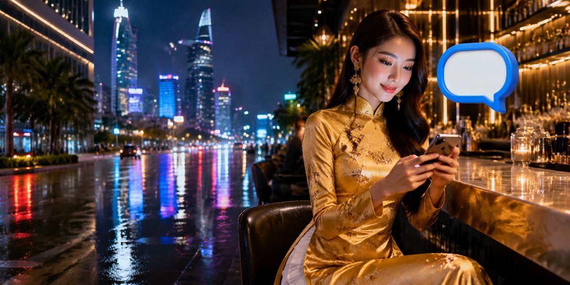 Người phụ nữ áo dài tại TP.HCM chơi mobile casino và nhận khuyến mãi r22