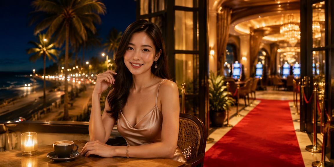 Người chơi VIP tại Phan Thiết nhâm nhi cà phê và dùng voucher trên điện thoại